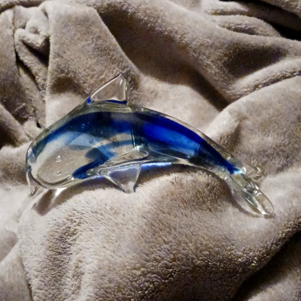 Vintage Glass Murano Dolphin